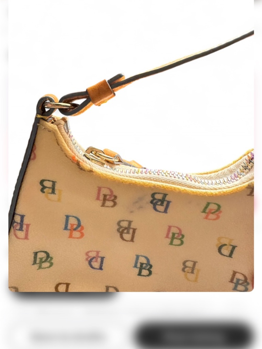Dooney & Bourke Rainbow Monogram Bitsy Bag - Picture 3 of 14